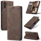 For Samsung Galaxy A14 5G CaseMe 013 Multifunctional Horizontal Flip Leather Phone Case(Coffee) - 1