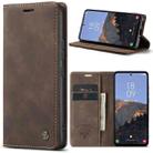 For Samsung Galaxy A54 CaseMe 013 Multifunctional Horizontal Flip Leather Phone Case(Coffee) - 1