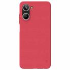 For Realme 10 4G NILLKIN Frosted PC Phone Case(Red) - 1