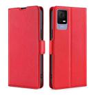 For TCL 405 / 406 / 408 Ultra-thin Voltage Side Buckle Horizontal Flip Leather Phone Case(Red) - 1