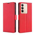 For vivo S16 / S16 Pro Ultra-thin Voltage Side Buckle Horizontal Flip Leather Phone Case(Red) - 1