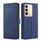 For vivo S16 / S16 Pro Ultra-thin Voltage Side Buckle Horizontal Flip Leather Phone Case(Blue) - 1