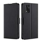 For ZTE Libero 5G III Ultra-thin Voltage Side Buckle Horizontal Flip Leather Phone Case(Black) - 1