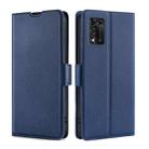 For ZTE Libero 5G III Ultra-thin Voltage Side Buckle Horizontal Flip Leather Phone Case(Blue) - 1