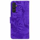 For Tecno Pova 4 Pro Tiger Embossing Pattern Flip Leather Phone Case(Purple) - 3