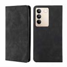 For vivo S16 / S16 Pro Skin Feel Magnetic Horizontal Flip Leather Phone Case(Black) - 1