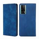 For Xiaomi Redmi K60E Skin Feel Magnetic Horizontal Flip Leather Phone Case(Blue) - 1