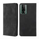 For Xiaomi Redmi K60E Skin Feel Magnetic Horizontal Flip Leather Phone Case(Black) - 1