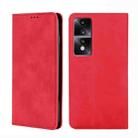 For Honor 80 GT Skin Feel Magnetic Horizontal Flip Leather Phone Case(Red) - 1