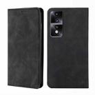 For Honor 80 GT Skin Feel Magnetic Horizontal Flip Leather Phone Case(Black) - 1