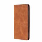 For OnePlus 11 Skin Feel Magnetic Horizontal Flip Leather Phone Case(Light Brown) - 2
