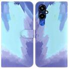 For Tecno Pova 4 Pro Watercolor Pattern Flip Leather Phone Case(Winter Snow) - 1