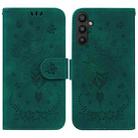 For Samsung Galaxy A54 5G Butterfly Rose Embossed Leather Phone Case(Green) - 1