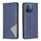 For Xiaomi Redmi 12C Prismatic Invisible Magnetic Leather Phone Case(Blue) - 1