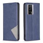 For Xiaomi Redmi K60 / K60 Pro Prismatic Invisible Magnetic Leather Phone Case(Blue) - 1