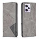For Xiaomi Redmi Note 12 Pro+ Global Prismatic Invisible Magnetic Leather Phone Case(Grey) - 1