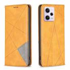 For Xiaomi Redmi Note 12 Pro+ Global Prismatic Invisible Magnetic Leather Phone Case(Yellow) - 1