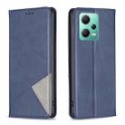 For Xiaomi Redmi Note 12 Global Prismatic Invisible Magnetic Leather Phone Case(Blue) - 1