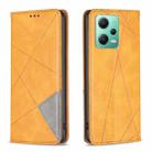 For Xiaomi Redmi Note 12 Global Prismatic Invisible Magnetic Leather Phone Case(Yellow) - 1