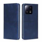 For Xiaomi 13 Pro Cow Texture Magnetic Horizontal Flip Leather Phone Case(Blue) - 1