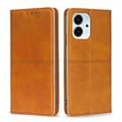 For Honor 80 SE Cow Texture Magnetic Horizontal Flip Leather Phone Case(Light Brown) - 1