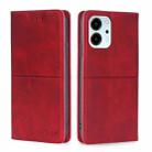 For Honor 80 SE Cow Texture Magnetic Horizontal Flip Leather Phone Case(Red) - 1