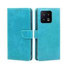 For Xiaomi 13 Calf Texture Buckle Flip Leather Phone Case(Light Blue) - 1