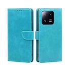 For Xiaomi 13 Pro Calf Texture Buckle Flip Leather Phone Case(Light Blue) - 1