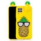 For Huawei P40 Lite Shockproof 3D Lying Cartoon TPU Protective Case(Pineapple) - 1