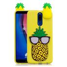For Xiaomi Redmi 8 Shockproof 3D Lying Cartoon TPU Protective Case(Pineapple) - 1
