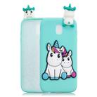 For Xiaomi Redmi 8A Shockproof 3D Lying Cartoon TPU Protective Case(Couple Unicorn) - 1