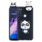 For Xiaomi Redmi Note 8 Shockproof 3D Lying Cartoon TPU Protective Case(Panda with Blue Bow) - 1