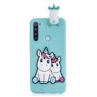 For Xiaomi Redmi Note 8T Shockproof 3D Lying Cartoon TPU Protective Case(Couple Unicorn) - 1