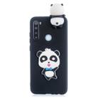 For Xiaomi Redmi Note 8T Shockproof 3D Lying Cartoon TPU Protective Case(Panda with Blue Bow) - 1