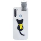 For Xiaomi Redmi Note 8T Shockproof 3D Lying Cartoon TPU Protective Case(Little Black Cat) - 1