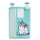 For Huawei P40 Shockproof 3D Lying Cartoon TPU Protective Case(Couple Unicorn) - 1