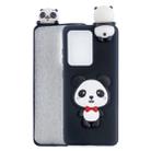 For Huawei P40 Shockproof 3D Lying Cartoon TPU Protective Case(Panda with Red Bow) - 1