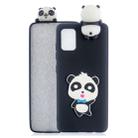 For Galaxy A81 Shockproof 3D Lying Cartoon TPU Protective Case(Panda with Blue Bow) - 1