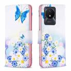 For vivo Y02 4G Drawing Pattern Leather Phone Case(Butterfly Love) - 1