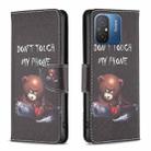For Xiaomi Redmi 12C Drawing Pattern Leather Phone Case(Bear) - 1