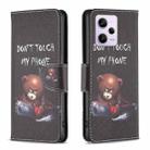 For Xiaomi Redmi Note 12 Pro+ Global Drawing Pattern Leather Phone Case(Bear) - 1