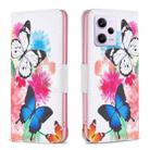 For Xiaomi Redmi Note 12 Pro+ Global Drawing Pattern Leather Phone Case(Butterflies) - 1