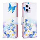 For Xiaomi Redmi Note 12 Pro+ Global Drawing Pattern Leather Phone Case(Butterfly Love) - 1