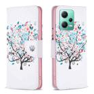 For Xiaomi Redmi Note 12 Global Drawing Pattern Leather Phone Case(Tree) - 1