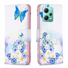 For Xiaomi Redmi Note 12 Global Drawing Pattern Leather Phone Case(Butterfly Love) - 1