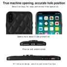 For iPhone XS Max Rhombic PU Leather Phone Case with Ring Holder(Black) - 4