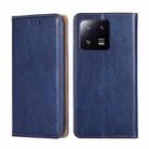For Xiaomi 13 Pro Gloss Oil Solid Color Magnetic Leather Phone Case(Blue) - 1
