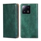 For Xiaomi 13 Pro Gloss Oil Solid Color Magnetic Leather Phone Case(Green) - 1