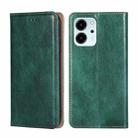 For Honor 80 SE Gloss Oil Solid Color Magnetic Leather Phone Case(Green) - 1