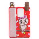 For Huawei P40 Pro Shockproof Cartoon TPU Protective Case(Red Owl) - 1